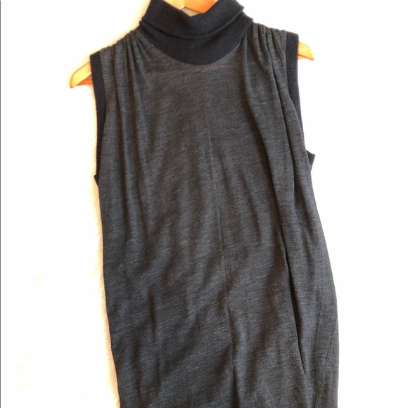 Theory Sweaters - Theory sleeveless turtleneck long tunic sweater